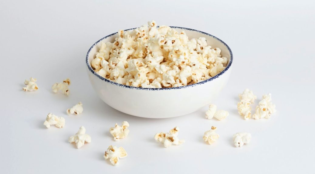 popcorn in white bowl