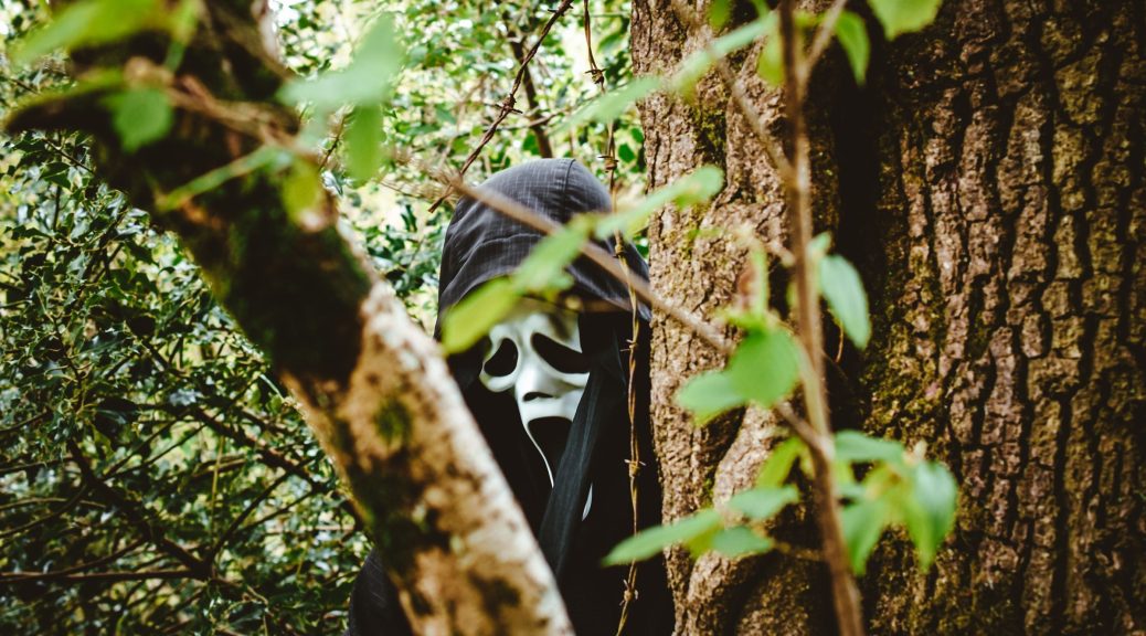 ghostface in forest
