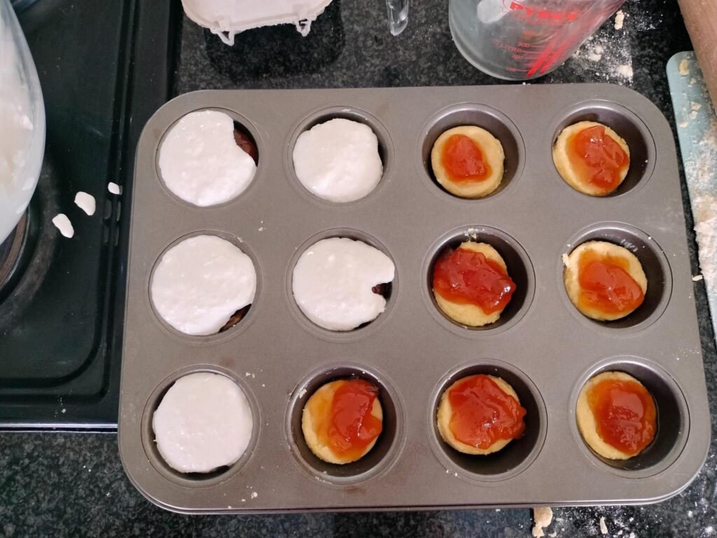 tartlets in a pan