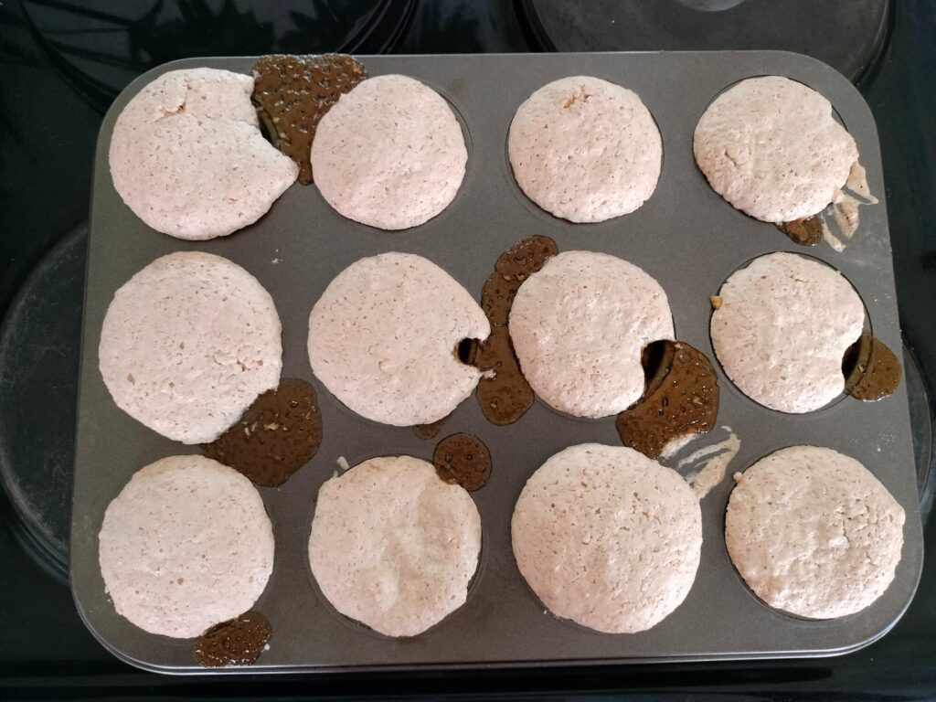tartlets baked in a pan