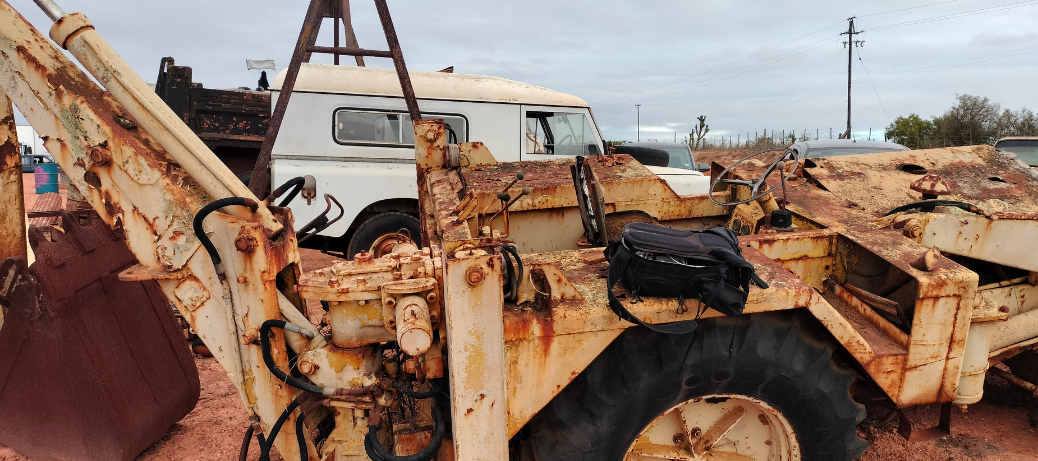 old rusted vehicles